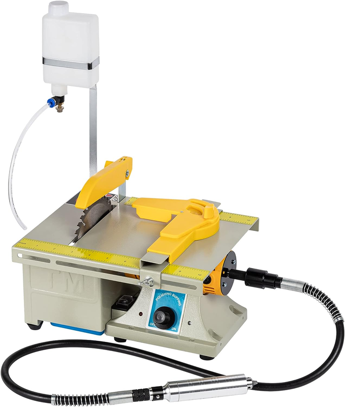 110V Mini Table Jewelry Lapidary Saw for Cutting Rocks DIY Lapidary Equipment