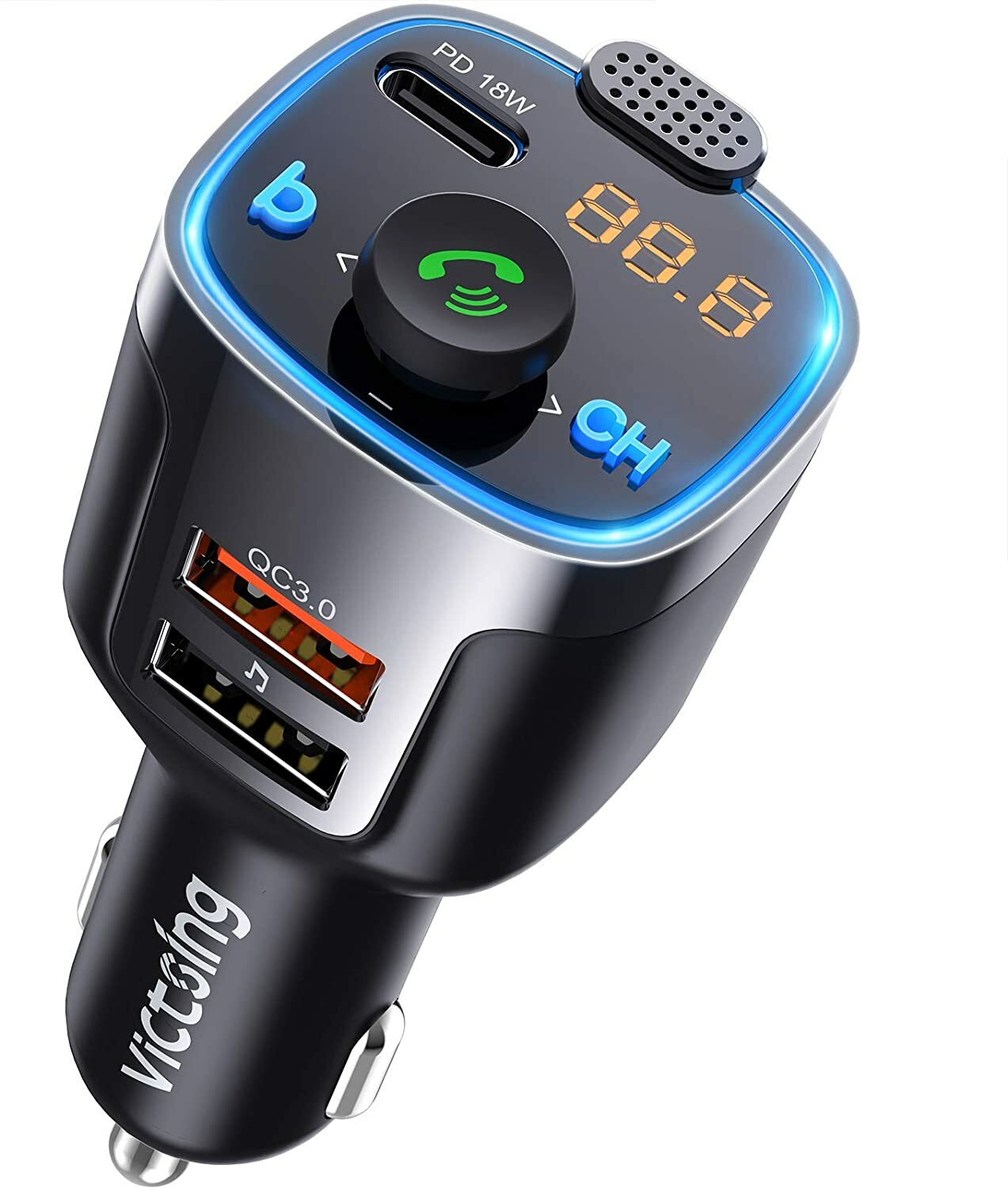 Bluetooth 5.0 FM Transmitter Wireless Bluetooth FM Audio