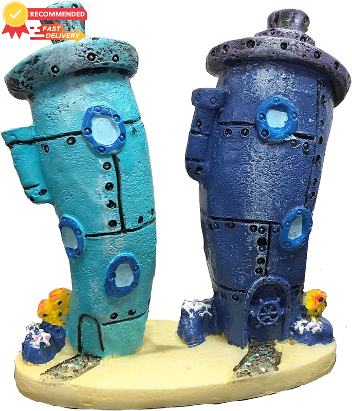 SpongeBob SquarePants Aquarium Ornament - Bikini Bottom Decor, 7.6cm Fish Tank