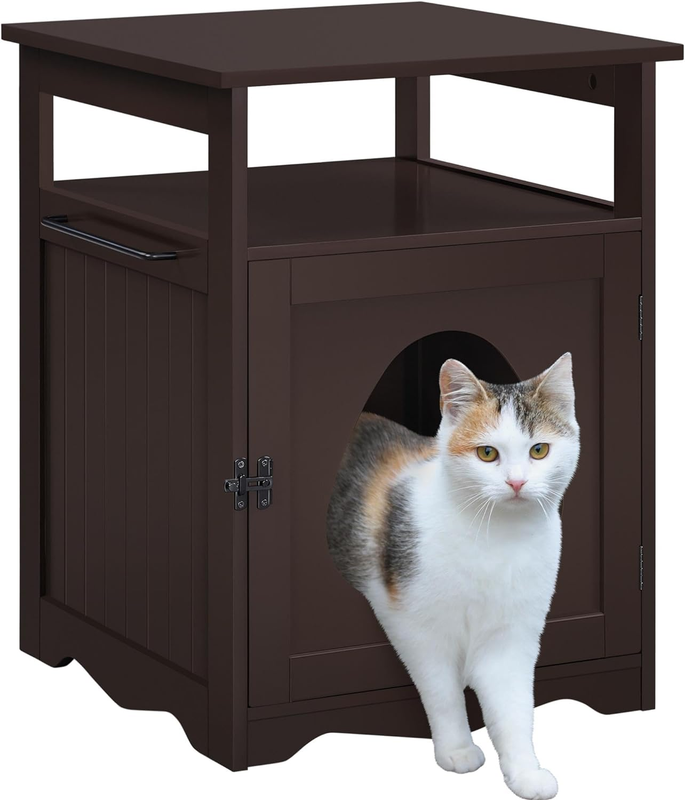 Enclosure, Hidden Cat Washroom Furniture, Lockable Pet Side 