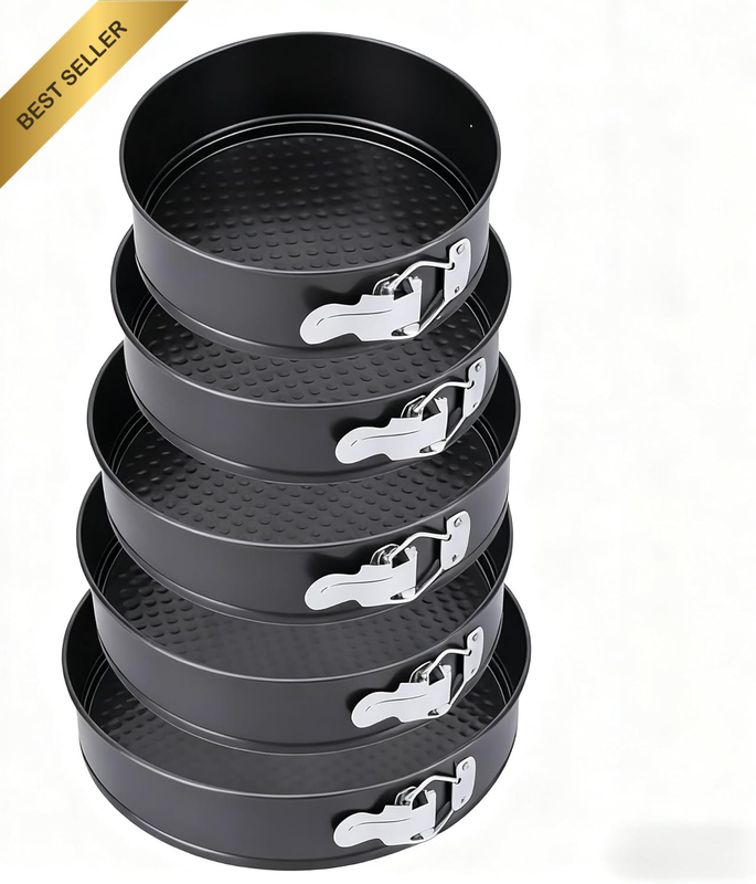 6PCS Cake Pan Set for Baking,18/20/22/24/26/28Cm round Non Stick Cheesecake Pan(