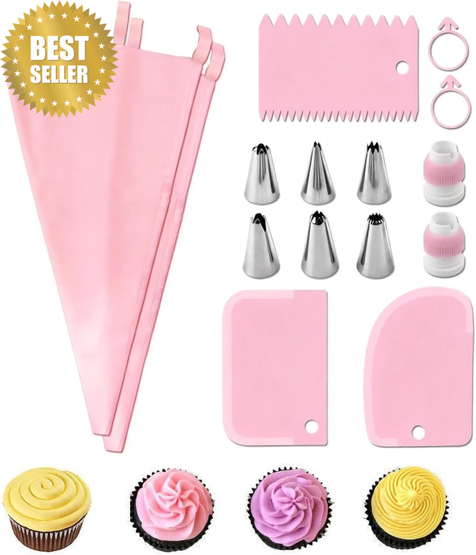 Piping Bags, Piping Bags and Nozzles, Icing Piping Kit, Nozzles Set with Convert