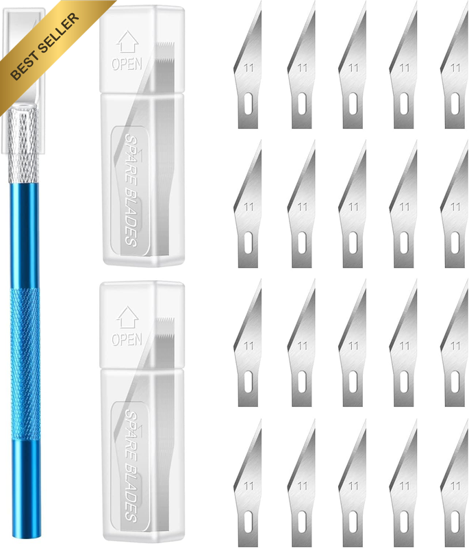 Craft Hobby Exacto Knife Kit with 20 Spare Blades