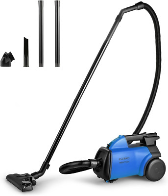 Canister Vacuum Cleaner Bagged Multisurface Carpet Hardfloor Lightweight Portabl