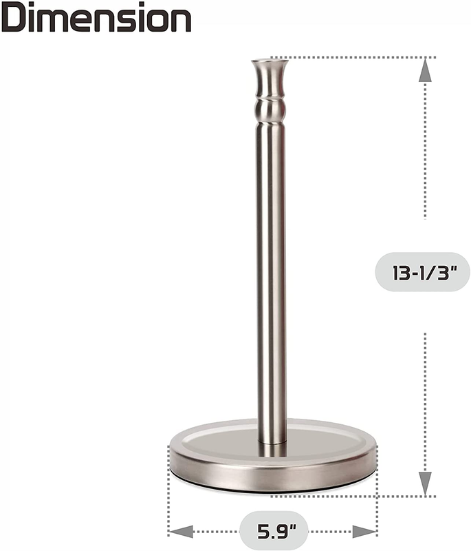 Paper Towel Holder Countertop, One-Handed Ripping Paper Towel Roll Holder Freest