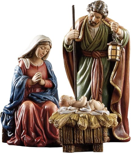 Michael Adams Christmas Holy Family 3-Piece Nativity Scene Set 