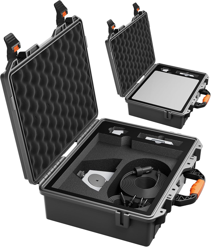 Starlink Mini Case, Hard Waterproof Travel Case for Mini Starlink with Molded Fo