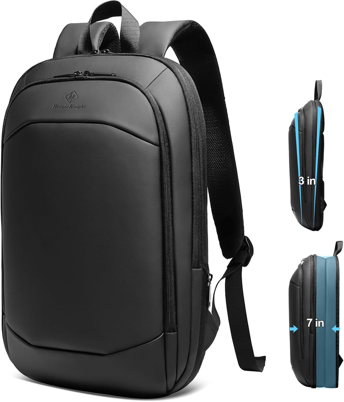 Slim Laptop Backpack for Men,Waterproof Expandable High Tech Business Work Backp