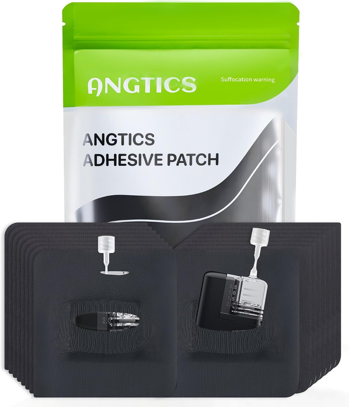 ANGTICS 16 Pack Tandem Mobi Adhesive Sleeve Waterproof Hypoallergenic Black