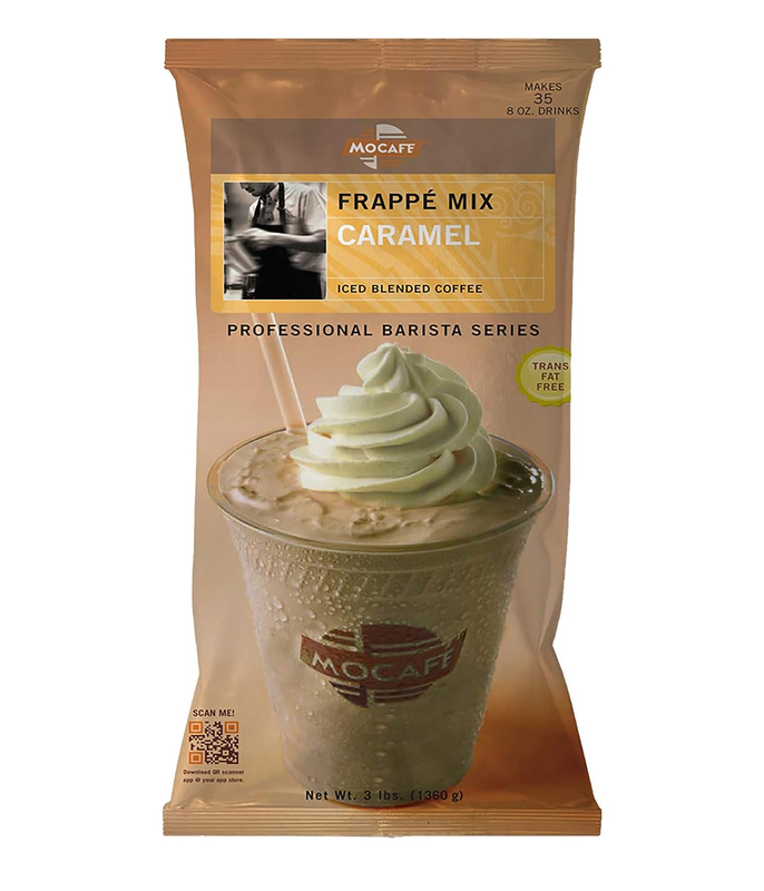 MOCAFE Frappe Caramel Ice Blended Coffee 3-Pound Bag Instant