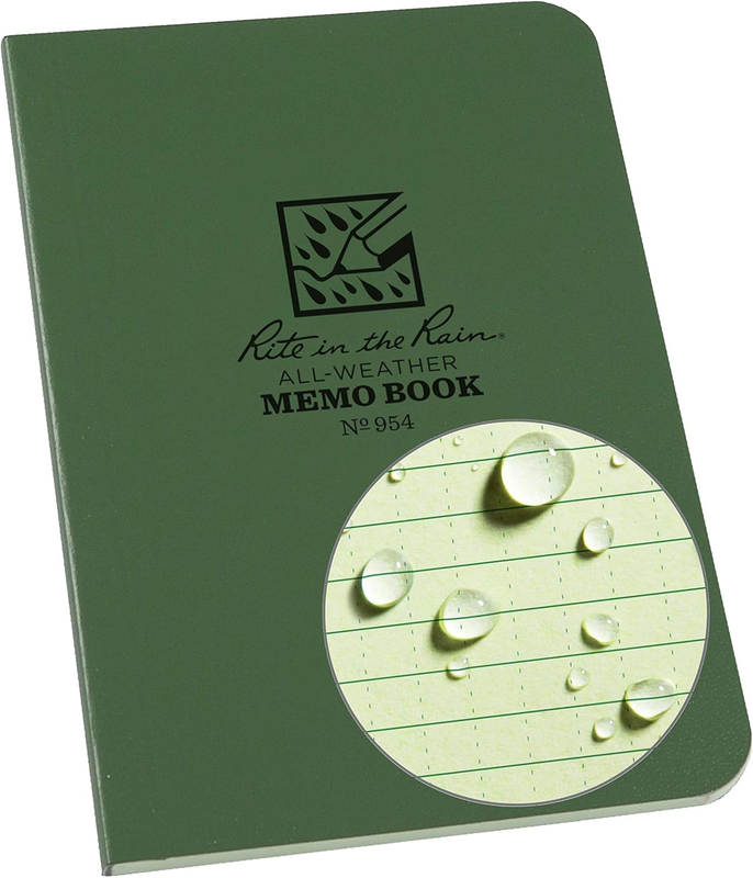 Weatherproof Soft Cover Pocket Notebook, 3.5