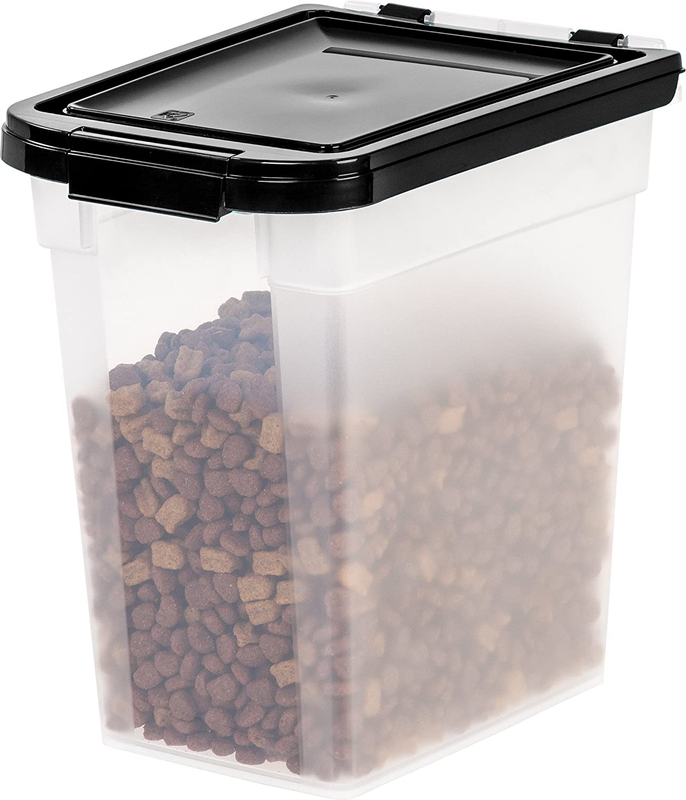 IRIS USA 12.75qt/3.1gal Airtight Pet Food Storage Container,