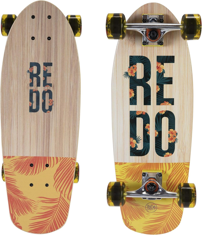 Skateboard Shorty Cruiser - Feathers, Red