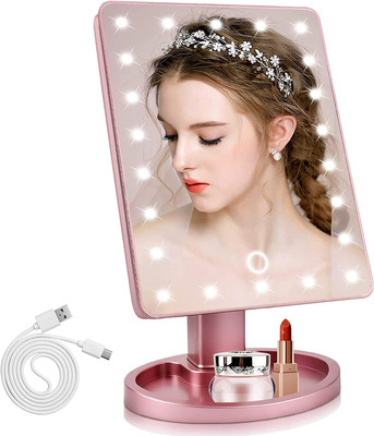 Dorm Room Essentials for College Students Girls Vanity Mirror with Lights, Colle