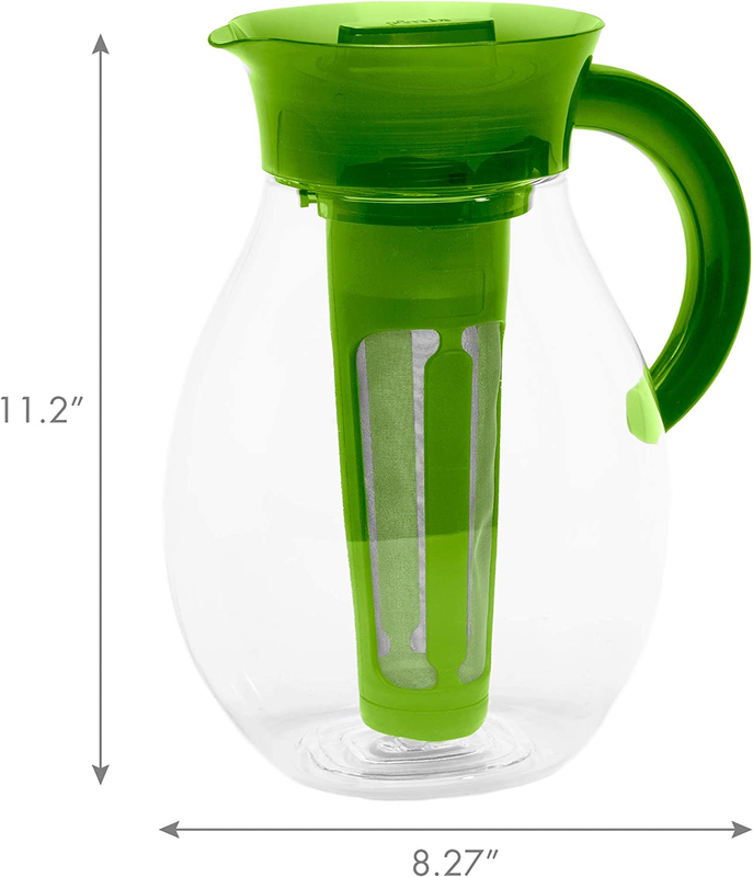 Primula the Big Iced Tea Maker Tritan Plastic Infusion Beverage Pitcher with Lea