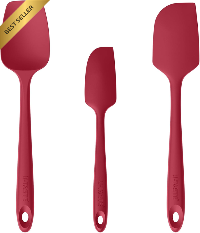Silicone Baking Cooking Spatulas: 315℃ High Heat Resistant, Bpa-Free Flexible Ru