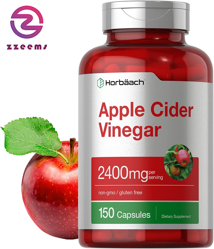 Apple Cider Vinegar Capsules | 2400Mg | 150 Count | Non-Gmo, Gluten Free Supplement | by