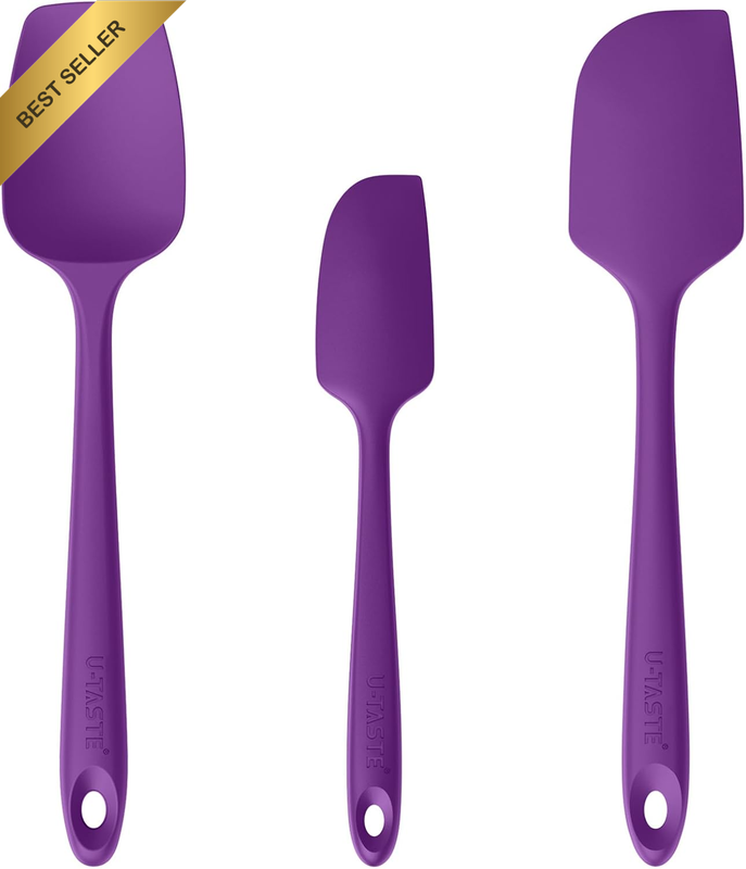 Silicone Baking Cooking Spatulas: 315℃ High Heat Resistant, Bpa-Free Flexible Ru