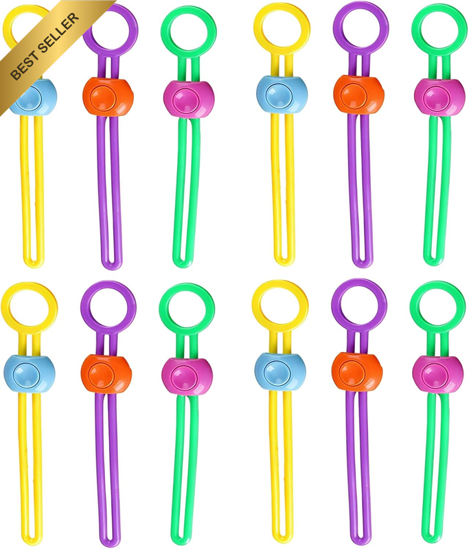 12PCS Food Bag Sealing Straps, Elastic Silicone Baggie Seal Clips