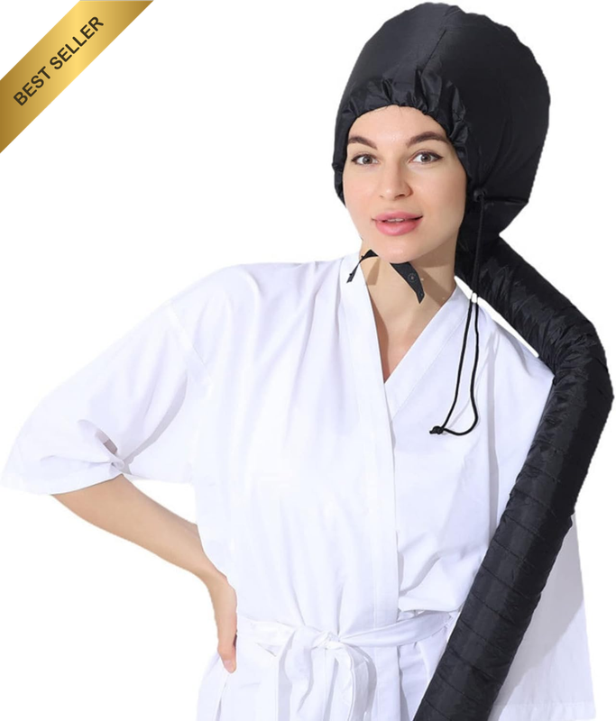 Adjustable Hooded Drying Cap Bonnet for Hair Care Ironing and Dyeing