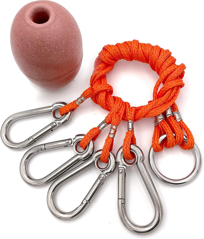4 Arm Harness for Crab Trap with 304 Stainless Steel Hooks and Buoy Float, Combo
