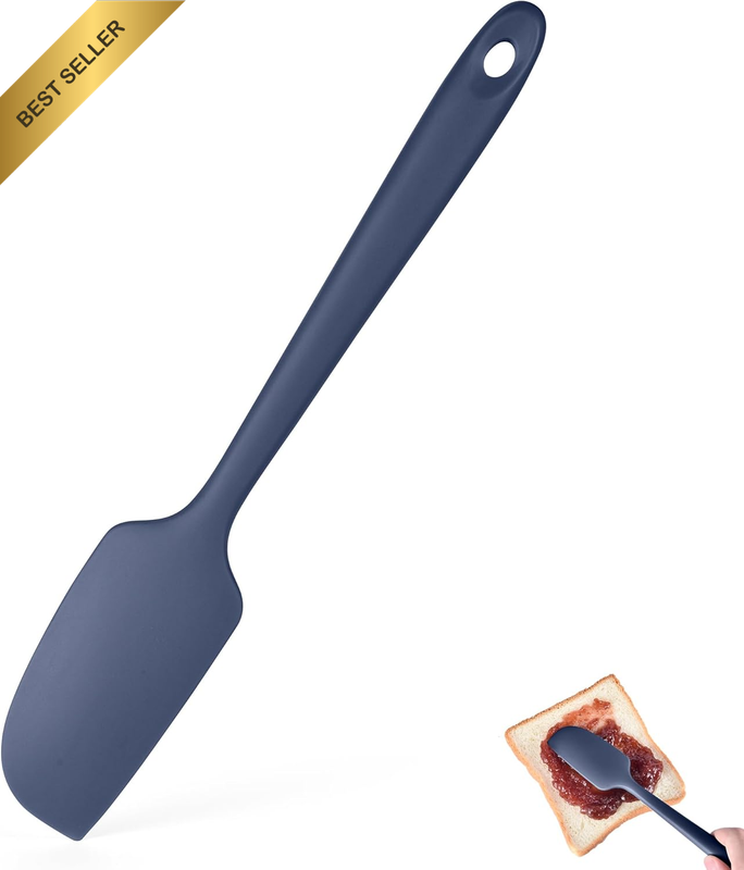 600°F Heat Resistant Small Spatula,  Mini Food-Grade Silicone Bowl Scraper Compa