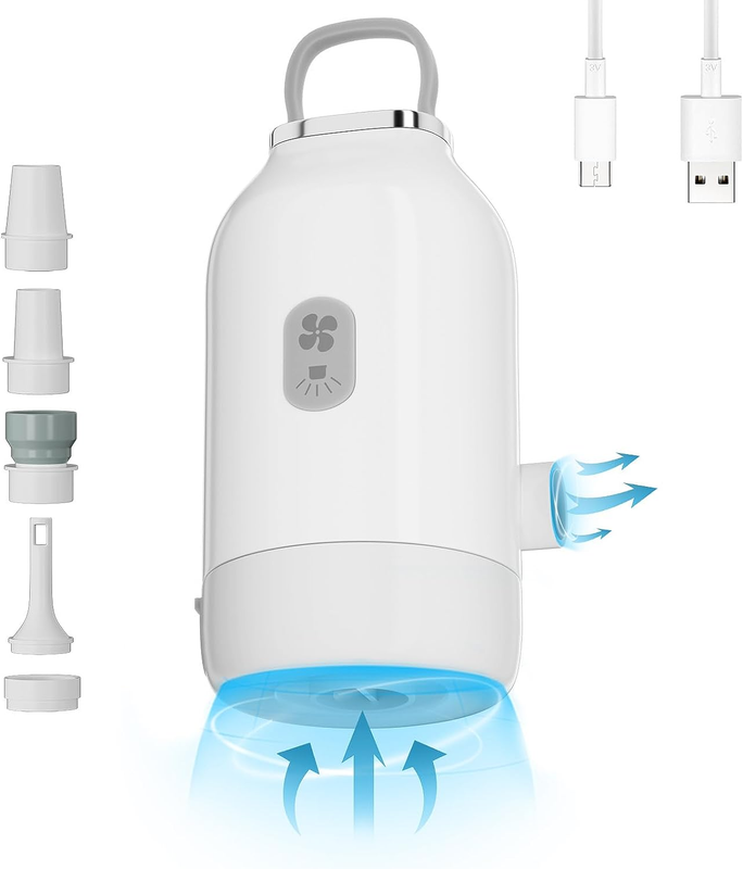 Portable Air Pump, Electric Air Mattress Pump 3600Mah Battery USB Rechargeable w