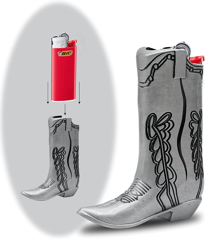 Case J5 Mini Bic Lighter Sleeve Cover In Silver Metal