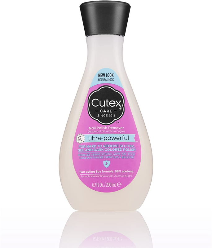Cutex Ultra-Powerful Nail Polish Remover for Gel, Glitter, and Dark Colored Pain