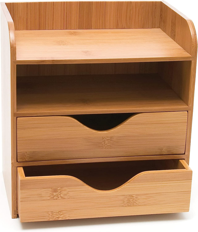 Home Office Kitchen Tools Storage Bamboo Desk Kitchen Organi