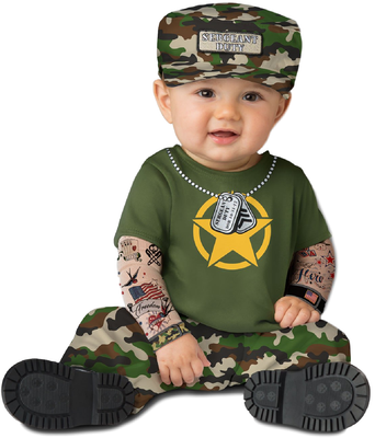 army dress for baby girl