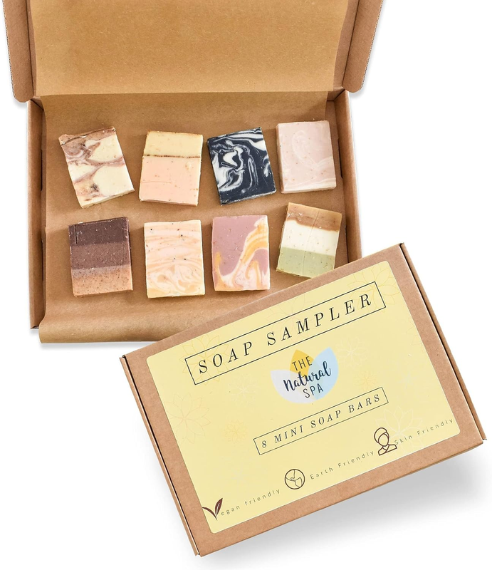 Home Made Soap Bar, Includes 8 Handcrafted Vegan Soap Bars, Handmade Soap Set Al