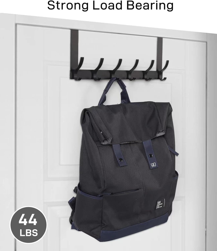 Door Hanger Hook, Coat Hanger for Door Over The Door Hooks with 12 Coat Hooks fo