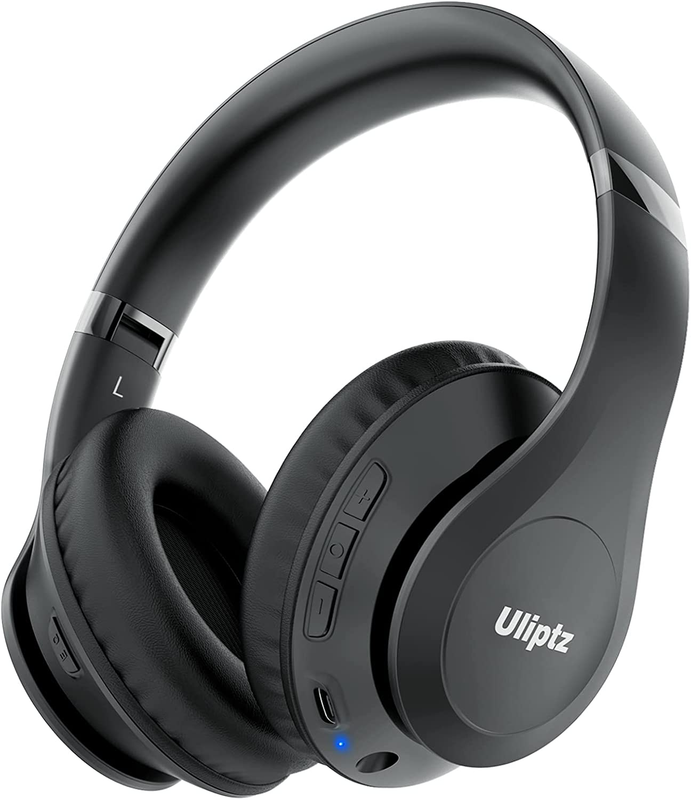 Uliptz Wireless Bluetooth Headphones, 65H Playtime, 6 EQ Sound Modes, Hifi Stere
