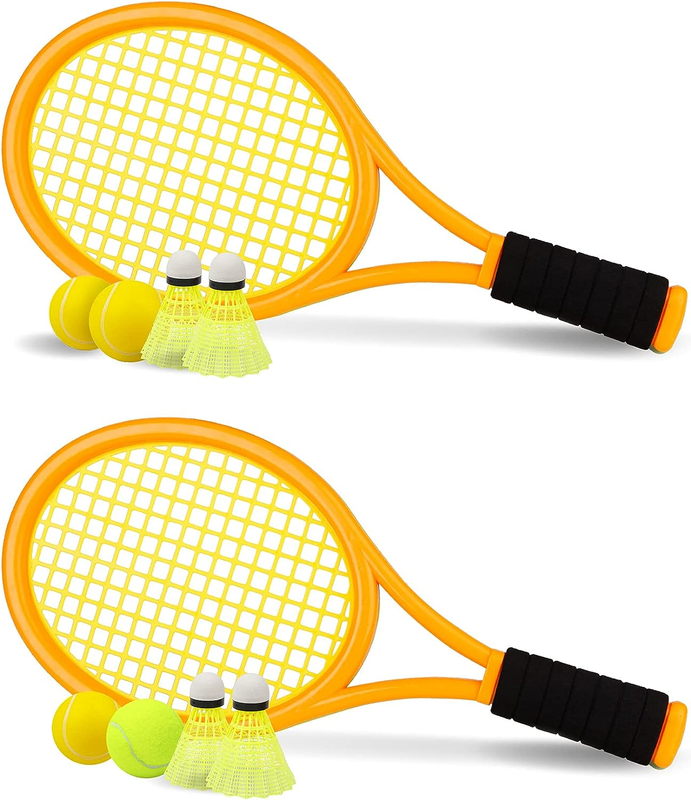 Tennis Racket Set for Children,17 Inch Racquet with 3 Soft Balls,1 Tennis Ball a