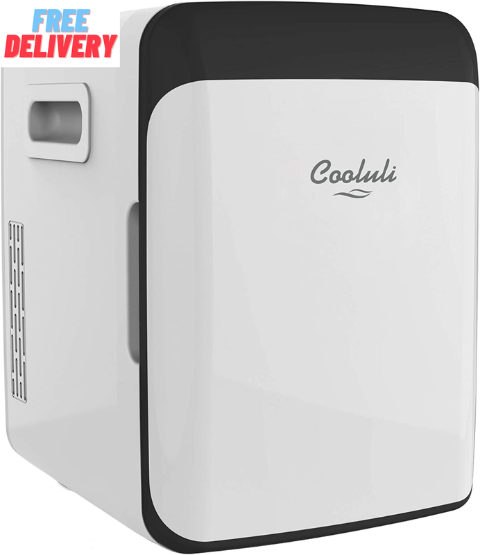 10L Mini Fridge for Bedroom - Car, Office Desk & College Dorm Room - 12V Portabl