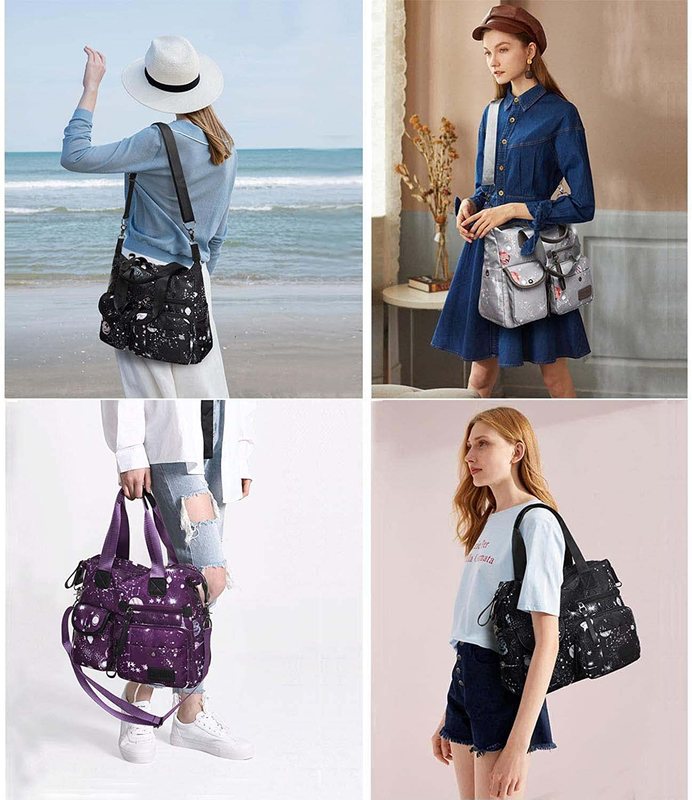 Women Tote Bag with Multi Pockets,Nurse Bags for Work Nursing Bag,Lightweight Cr