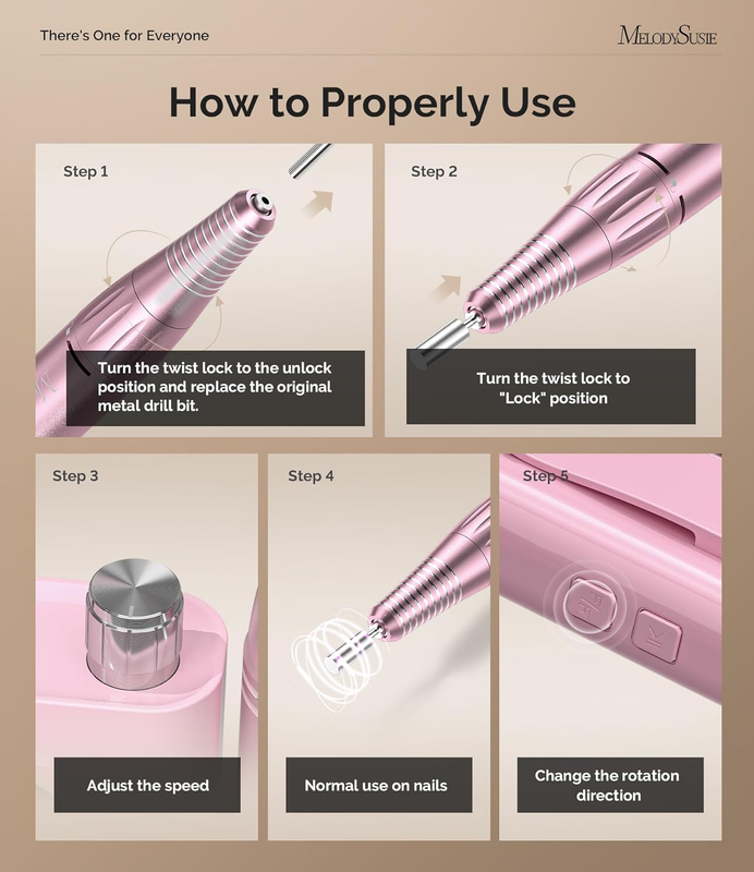 Professional Rechargeable Nail Drill 30000 RPM, Electric Nail File for Shaping,
