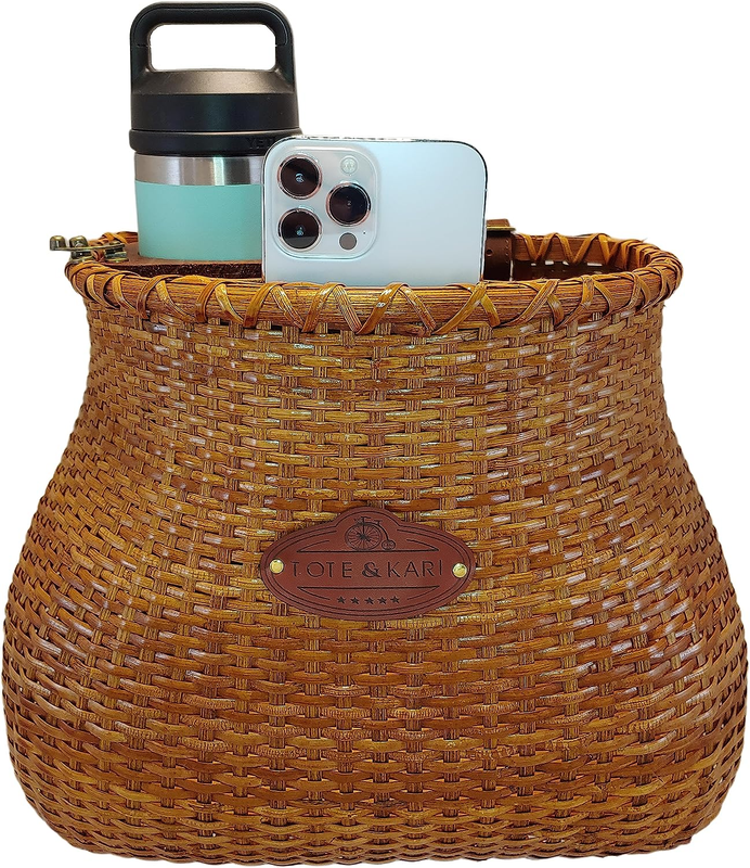 Bike Basket for Women Beach Cruiser or Scooter the Original Wicker Bicycle Baske