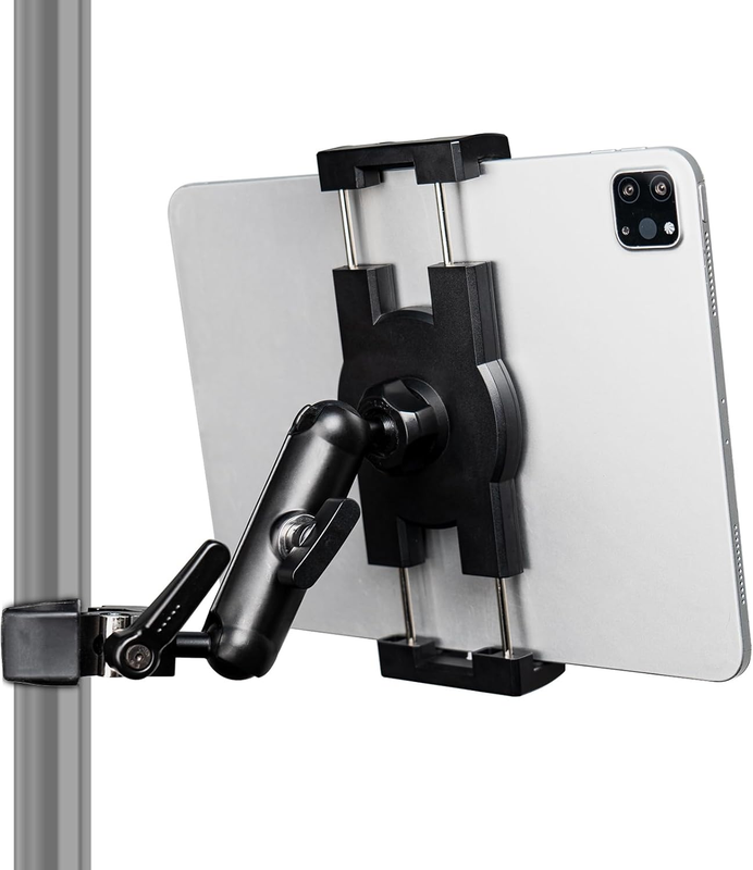 Tablet Holder for Microphone Stand,Mic Music Stand iPad Mount Holder,360°Adjustm