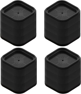 4Pcs Furniture Risers 3Inch, Adjustable Bed Risers Heavy Duty, Square Stackable