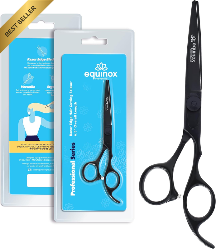 Equinox Professional Razor Edge Hair Cutting Scissors 6.5