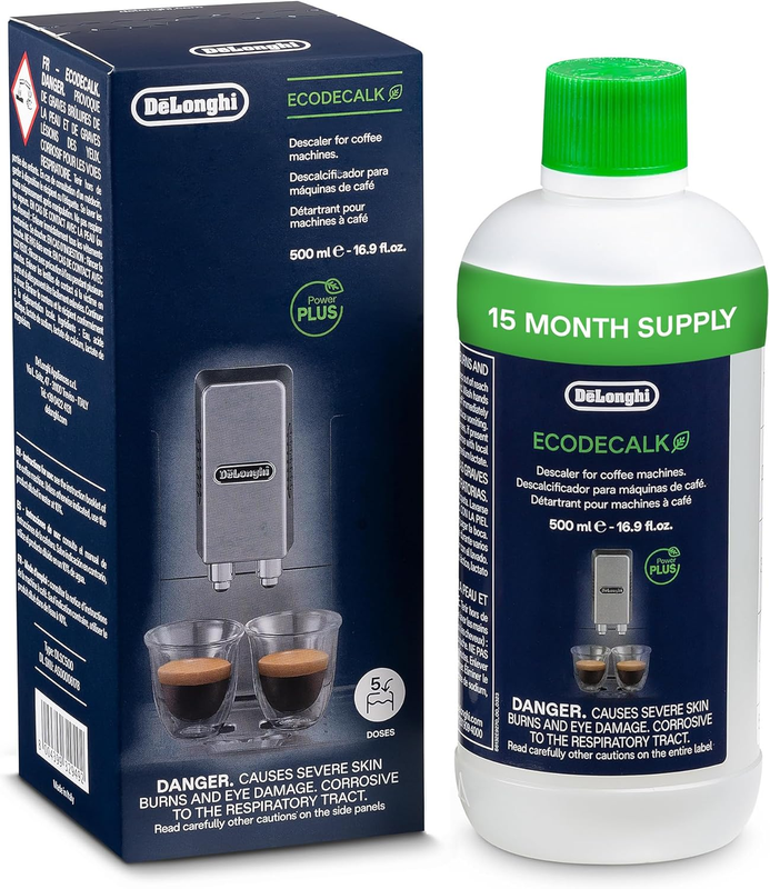 Ecodecalk DLSC500 Natural Descaler for Coffee Machines, 500ML Pack
