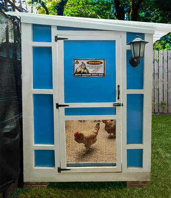 ZINZINULER Automatic Port Chicken Feeder and Cup Waterer Set - Chicken Coop No 3