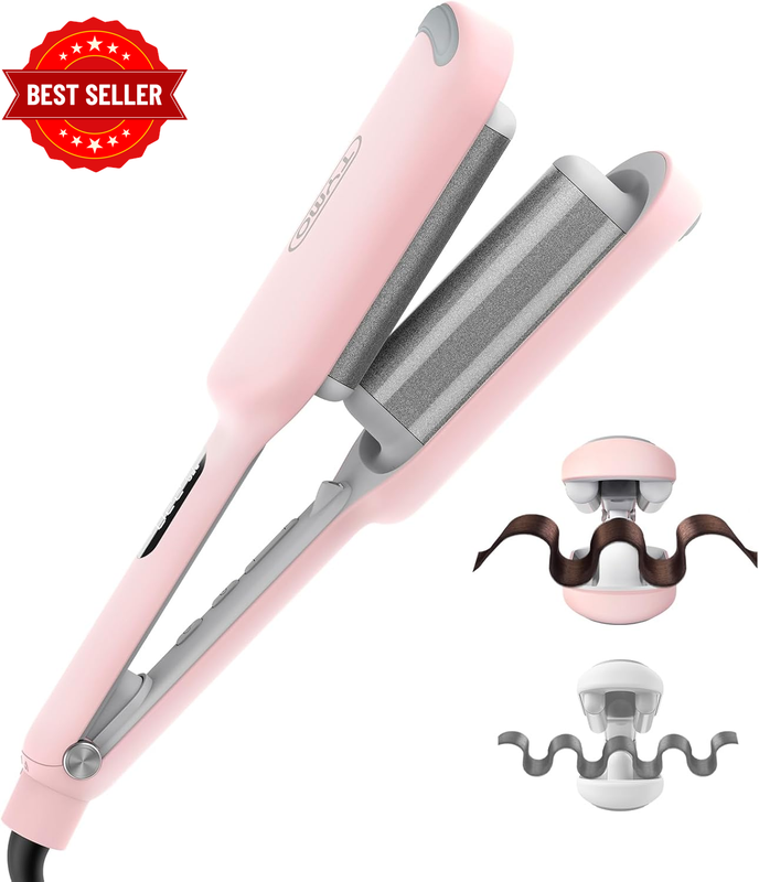 Hair Crimper Waver Hair Tool - Deep Waver Curling Iron, Ionic Beach Waves Curlin