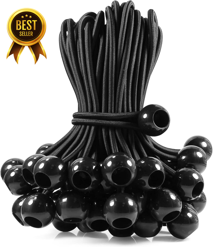 50 Pcs 12 Inch Ball Bungee Cords