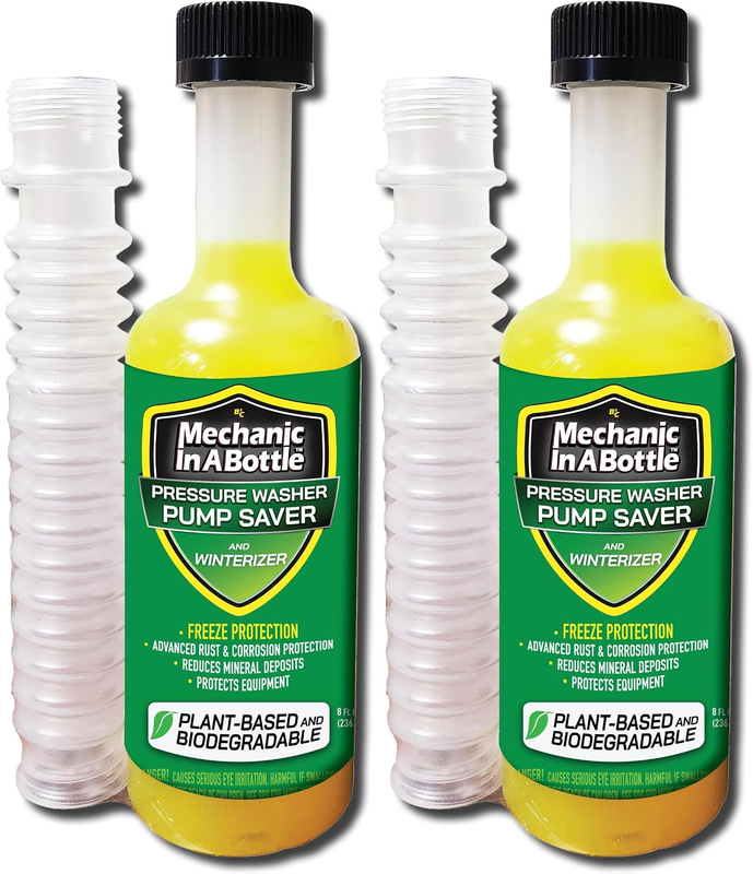 Pressure Washer Pump Saver 8Oz for All Brands 2 Pack