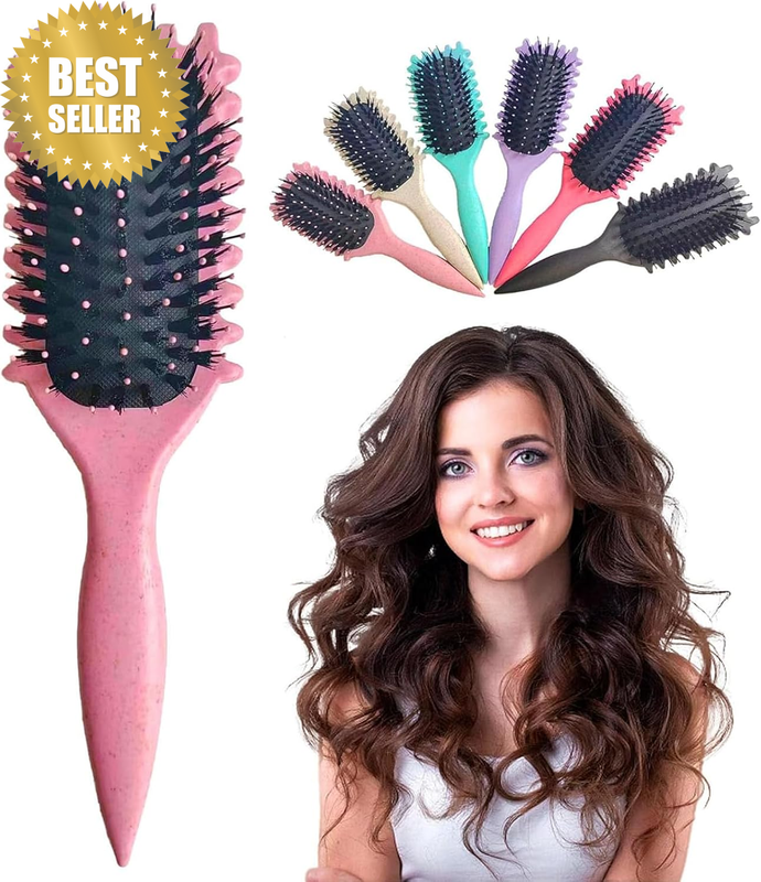 Curl Defining Brush New Curl Brush Premium Boar Bristle Curly Hair Brush for Per
