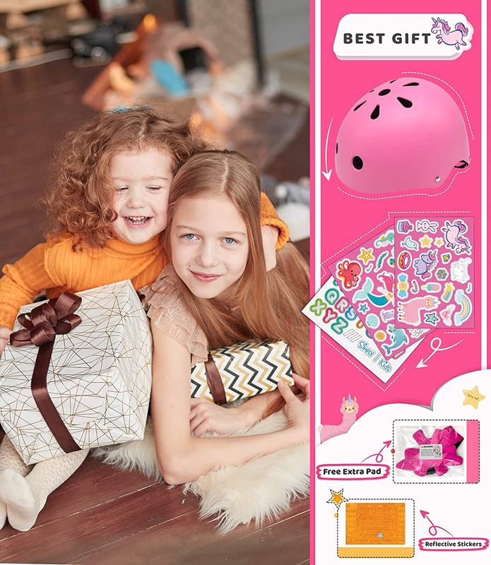Bike Helmet with DIY Stickers for Toddler Boys Girls I CPSC & CE Certified for S
