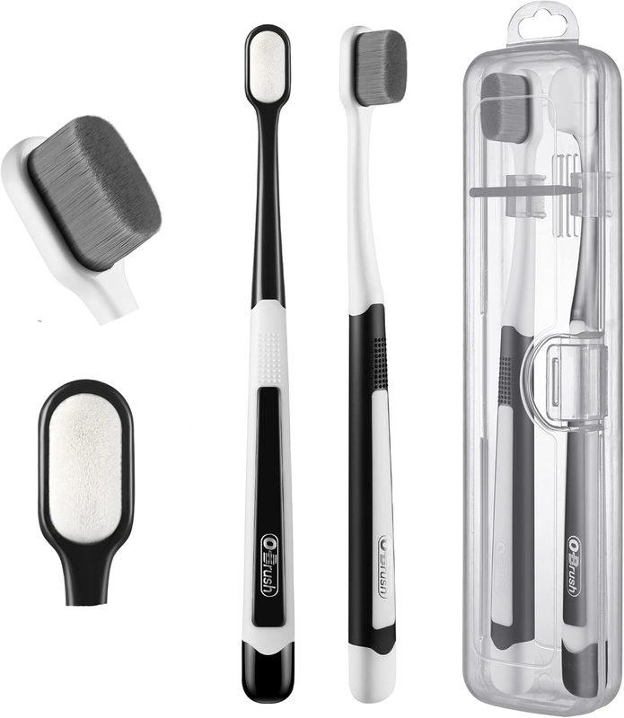 Ultra Extra Soft Toothbrush for Sensitive Gums, New Japanese 20,000 Micro Fine N